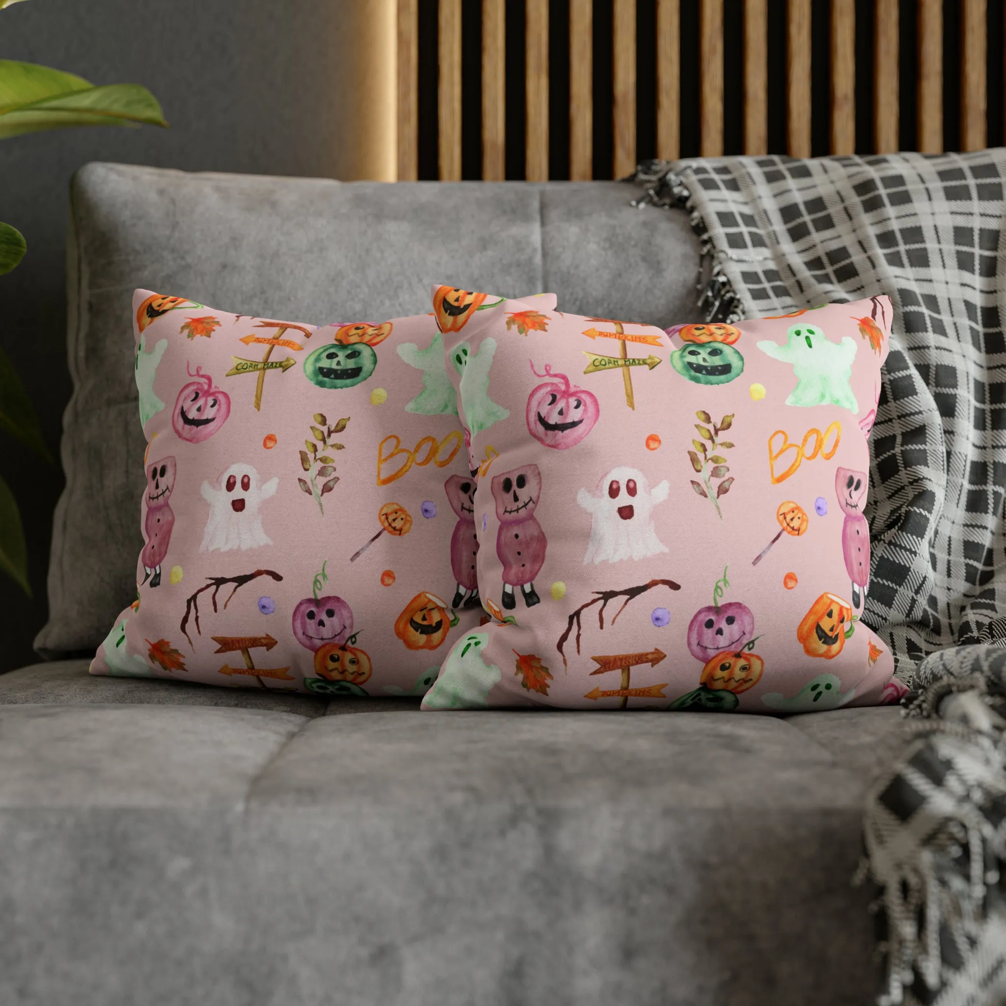 Spun Polyester Square Pillow Case