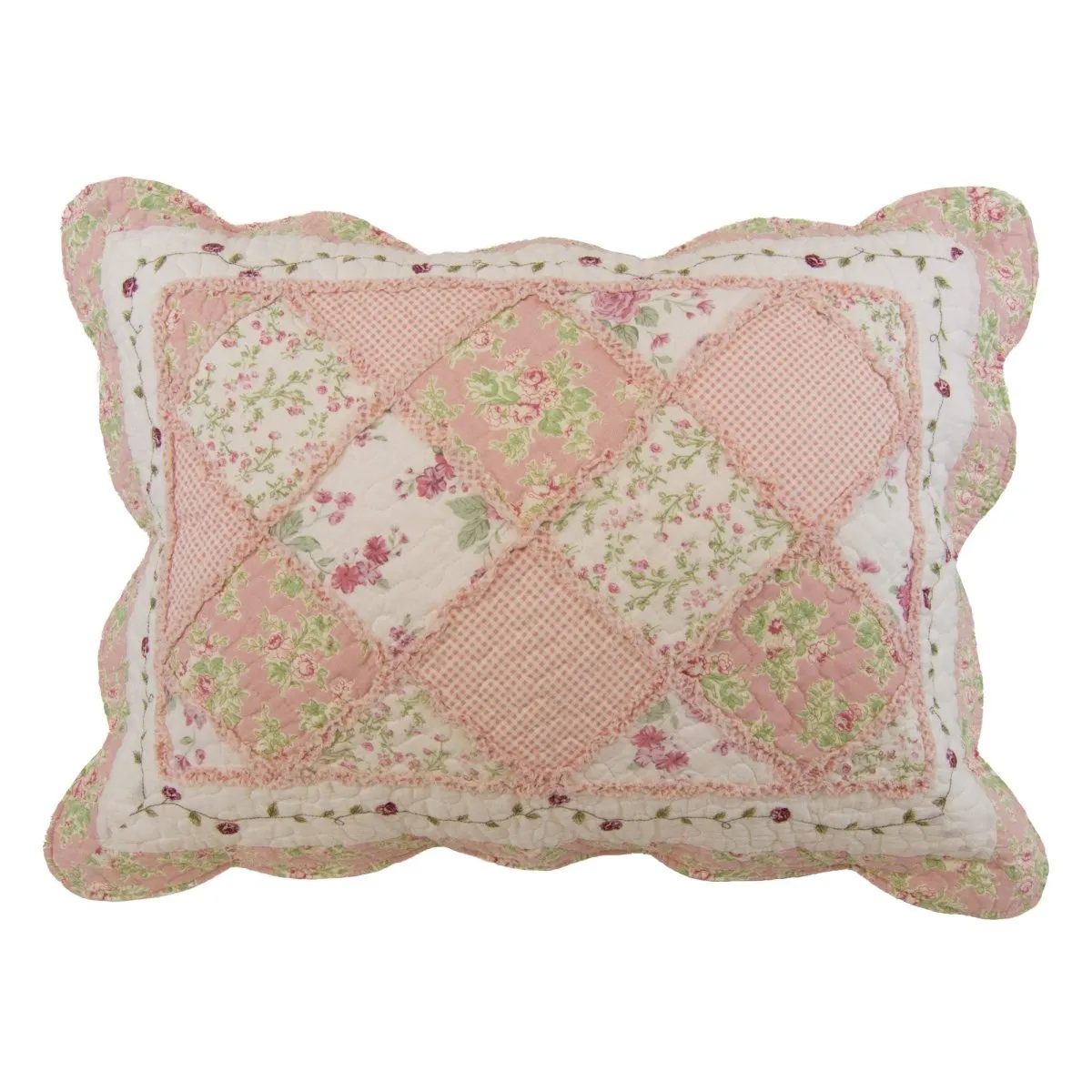 Strawberry Garden 3-Piece Quilt Set - Queen
