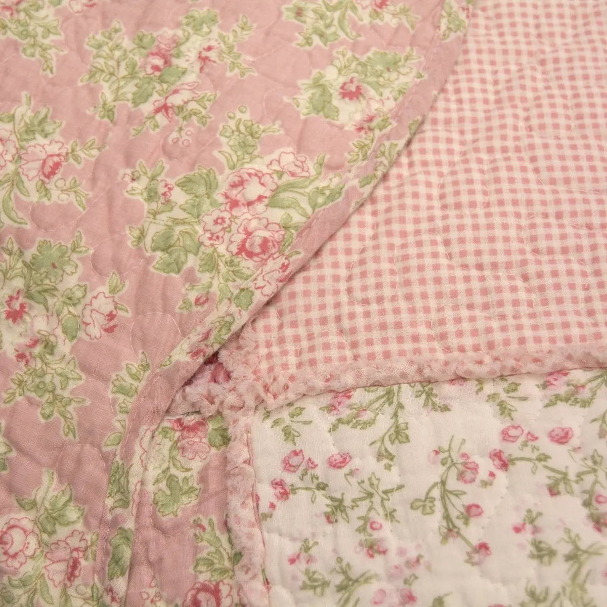 Strawberry Garden 3-Piece Quilt Set - Queen