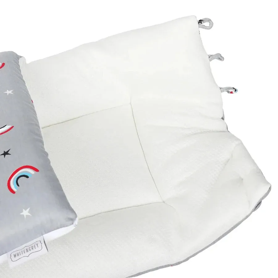 White & Grey Baby Sleeping Bag - Rainbow
