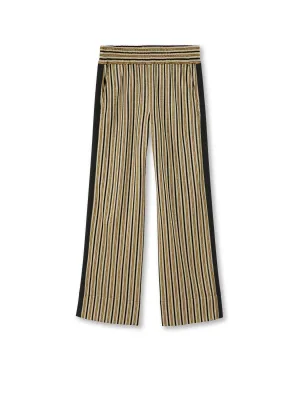 Wide Leg Track Pant (Khaki-Multi)
