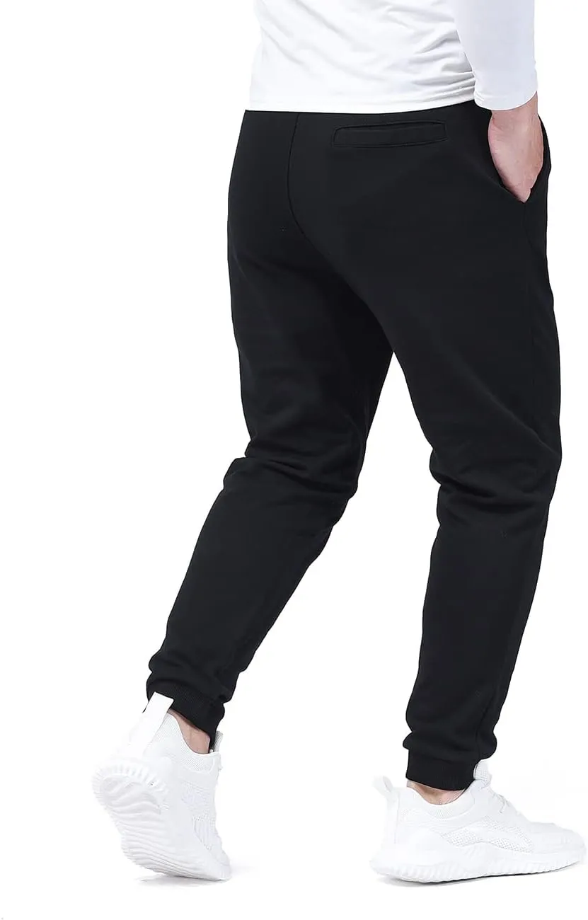 Zoulee Classic Drawstring-Waist Zipper Logo Jogger Pants with Zipper Fly